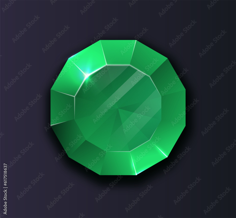 3D game gemstone icon concept 3D game gemstone icon concept