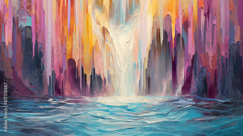 Waterfall painting © Vadim