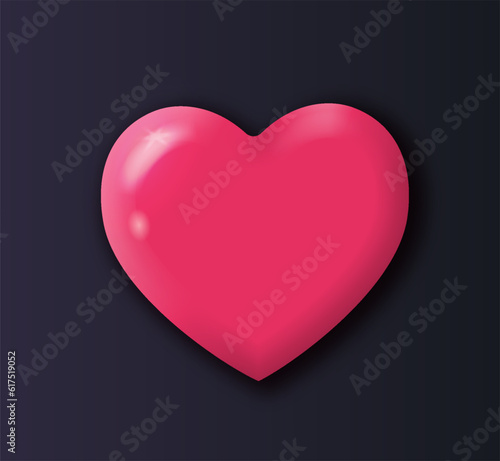 Wallpaper Mural 3D game heart icon concept Torontodigital.ca