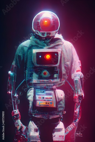 2001 A Space Odyssey futurepunk hacker 8k robot 
