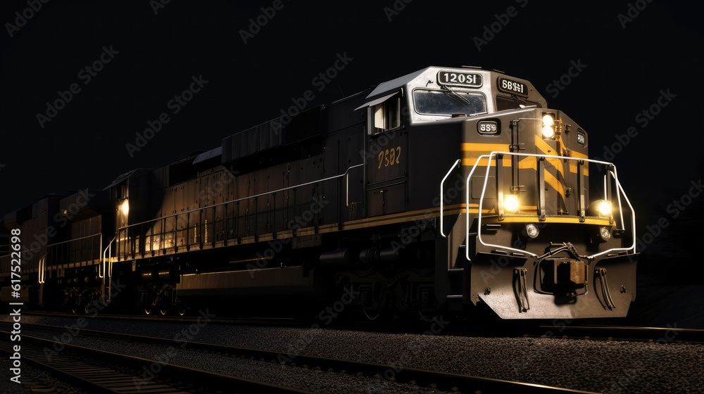 Naklejka premium Photo of a moving train