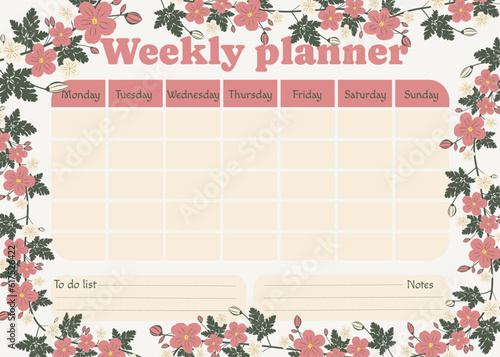 Weekly planner