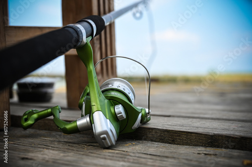 Obraz na płótnie one of the best hobbies, fishing rod w salonie