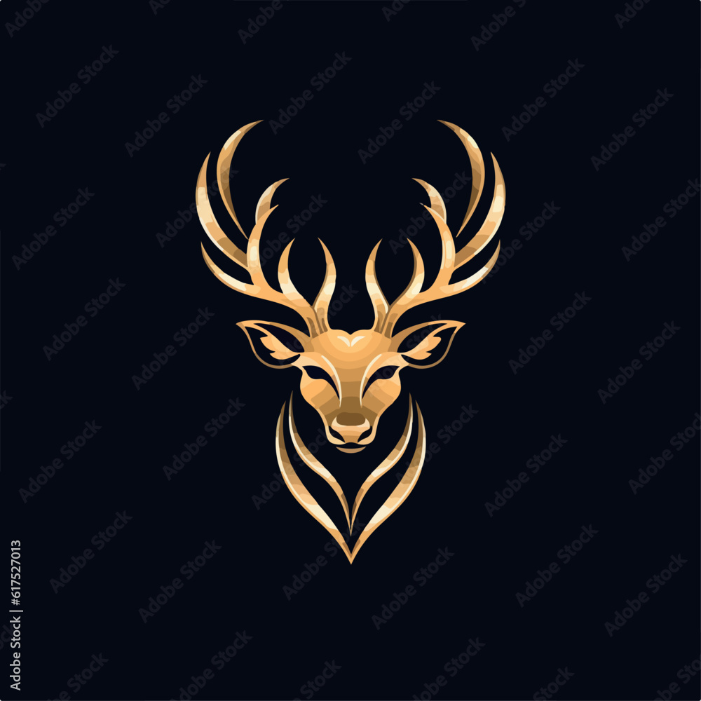 Deer in icon, logo style. Cartoon animal design. Flat vector illustration isolated
Deer in icon, logo style. Cartoon animal design. Flat vector illustration isolated