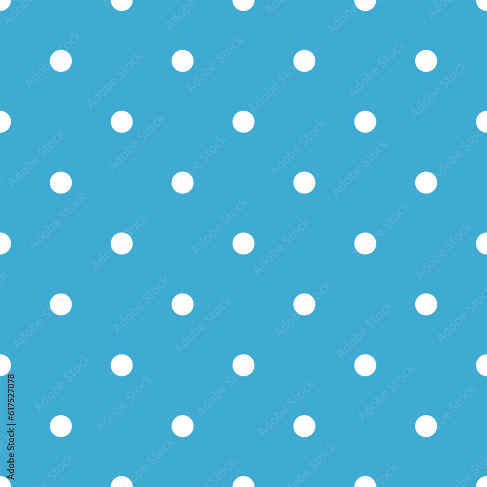 blue backgorund with white dot pattern