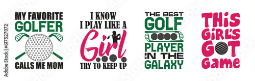 Golf T shirt Design Bundle, Vector Golf T shirt  design, Golfing shirt,  Golf typography T shirt design Collection