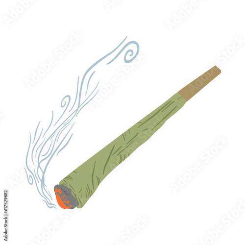 Burning Weed Joint ,good for graphic design resouces