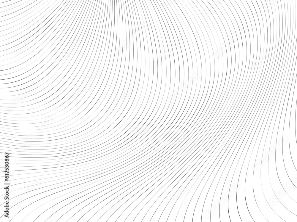 Vector illustration of twisted black lines background