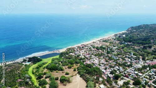 Beach Landscape in San Pancho, Nayarit. Mexico photo