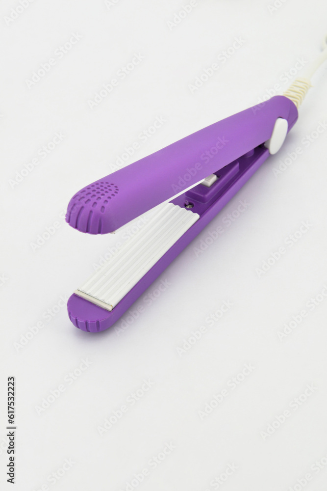 hair curling iron isolated on white background hair curling iron isolated on white background
