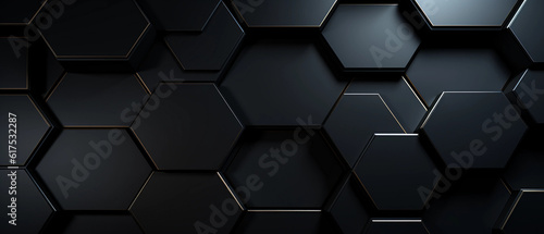 black metalic background with hexagon pattern