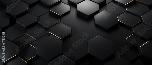 black metalic background with hexagon pattern