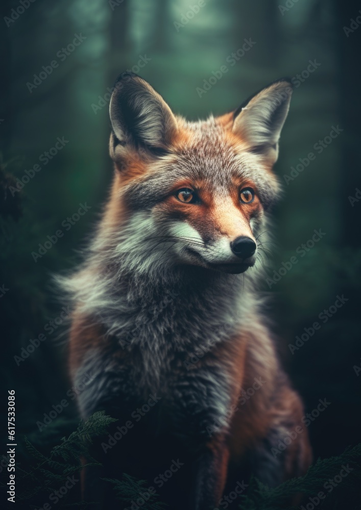 Naklejka premium Fox Portait
