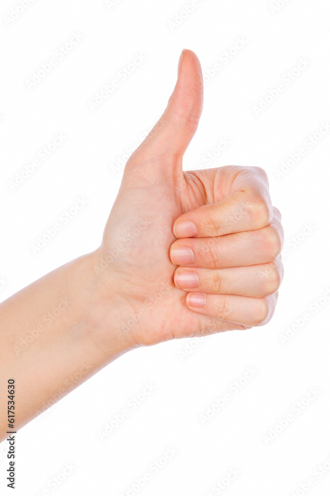 hand showing thumb up, like, good, approval, acceptance, okay