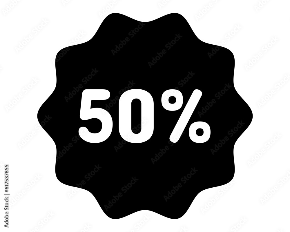 Discount icon. 50% off icon. 50% sale symbol. Percent pictogram, flat vector sign. Percentage vector icon. Discount icon. 50% off icon. 50% sale symbol. Percent pictogram, flat vector sign. Percentage vector icon.