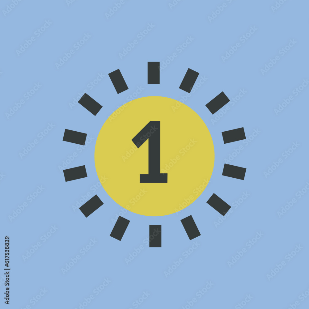 Number 1. numbering. number them. queue. a list with a number. counter. calculator. vector illustration. on a colored background. black outline of the number. Number 1. numbering. number them. queue. a list with a number. counter. calculator. vector illustration. on a colored background. black outline of the number.