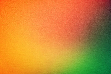 Gold red pink coral peach orange yellow lemon lime green abstract background for design. Color gradient, ombre. Colorful, multicolor, mix, iridescent, bright, fun. Rough, grain, noise,grungy.Template.
