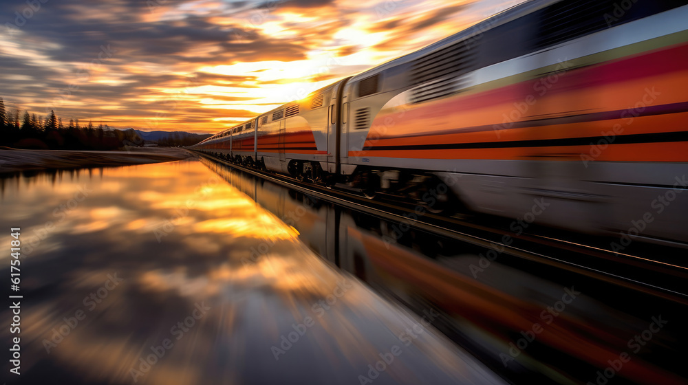 Mesmerizing Train Photography Motion blur reflection HD, Background