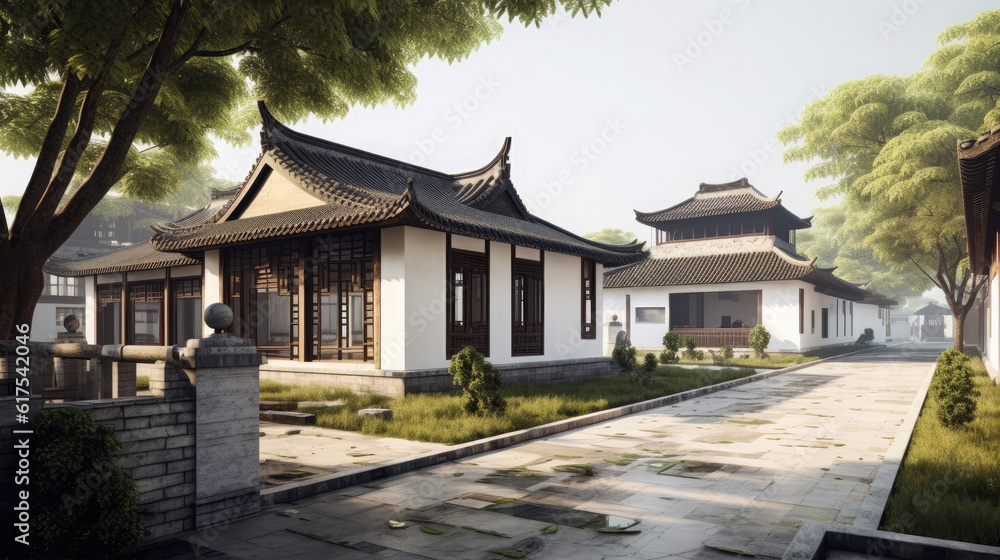 The new Chinese style villas in Jiangnan HD, Background