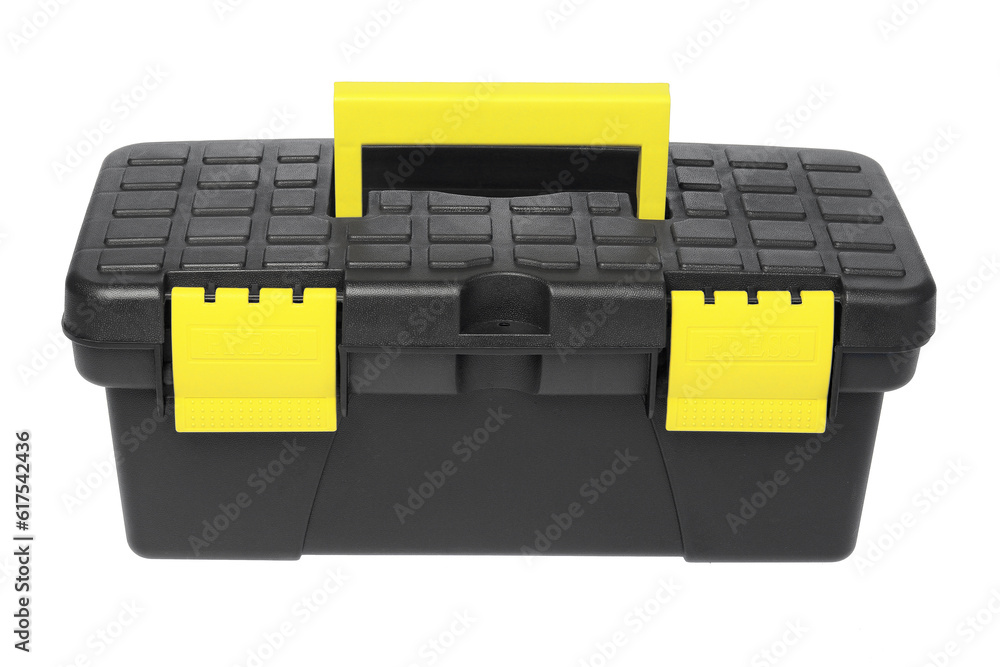 Black Tool Box On White Background Black Tool Box On White Background