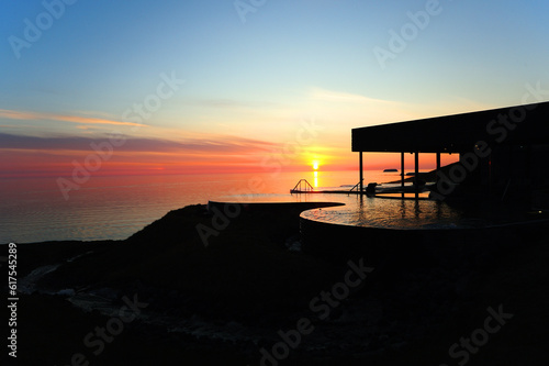 The luxurious GeoSea spa, just outside the town of Husavik, in northern Iceland