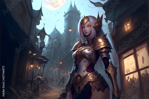 league of legends art style moonlit night 4k 16k UHD HDR Focused Highly detailed 