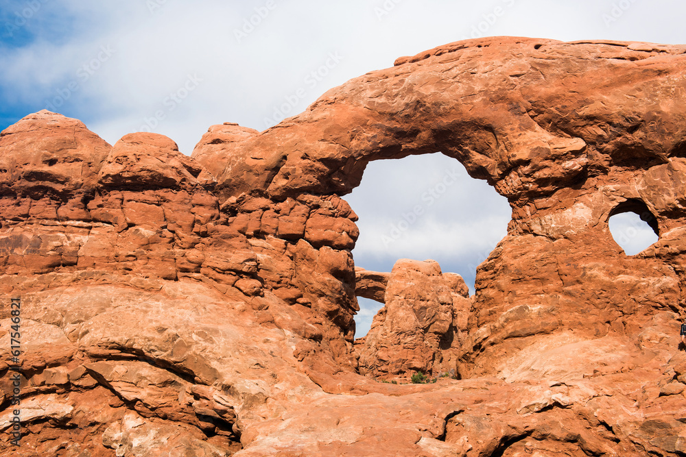 Day photo of a Turret Arch. Arches National Park, Utah - USA