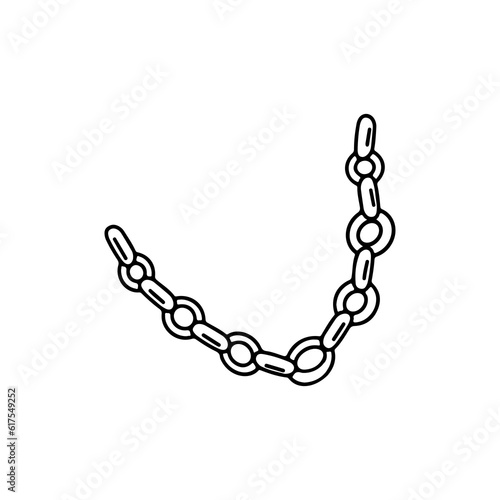 vector illustration of a necklace