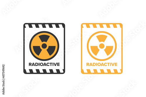 Fényképezés Nuclear radiation radioactive icon sign design vector, radiation hazard icon boa