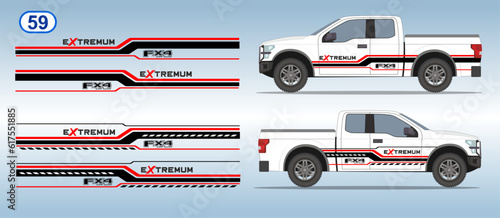 Car side door sticker stripe design. Auto vinyl decal template. Suitable for print or cut (Silhouette, cricut cameo etc.)
Scaling without loss of quality for different car model.