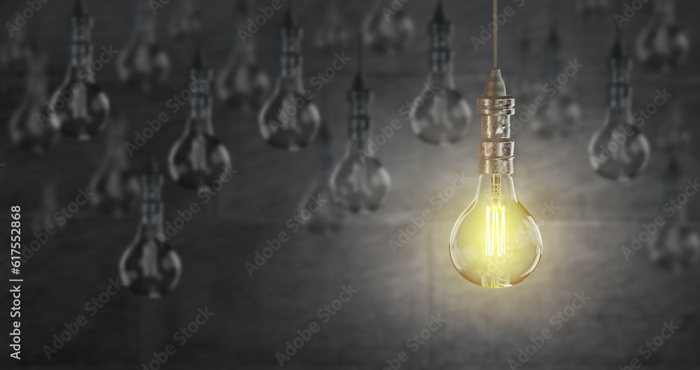 Light bulb lamps on a colour background. 3D rendering Light bulb lamps on a colour background. 3D rendering