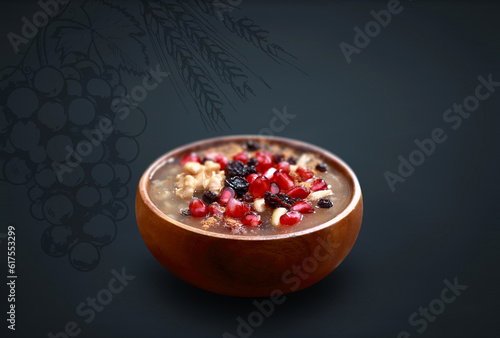 Noah's Pudding is a Turkish dessert that is made of a mixture consisting of grains.