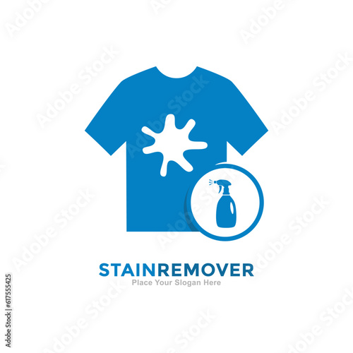 Stain remover logo vector template. Suitable for business, technology, cleaning and laundry