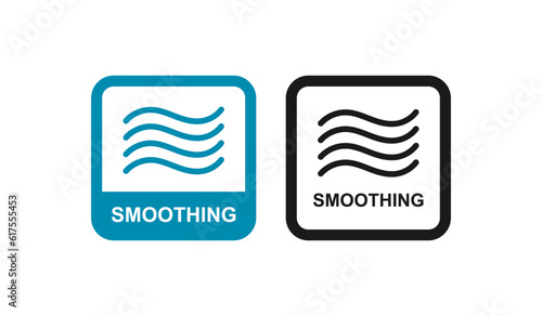 Smoothing logo badge template. Suitable for business, beauty, technology and product label
