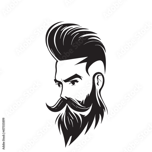 logo type illustration for men's hairdresser