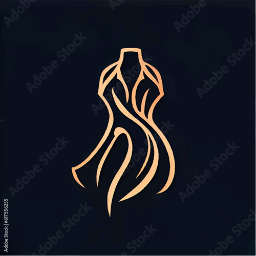 dress logo illustration for stores
