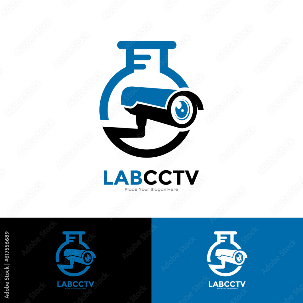 Lab CCTV logo vector template. Suitable for business, technology, science, education and security Lab CCTV logo vector template. Suitable for business, technology, science, education and security