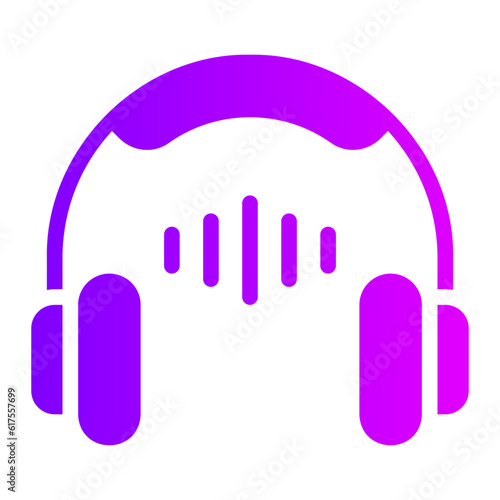 audio guide gradient icon