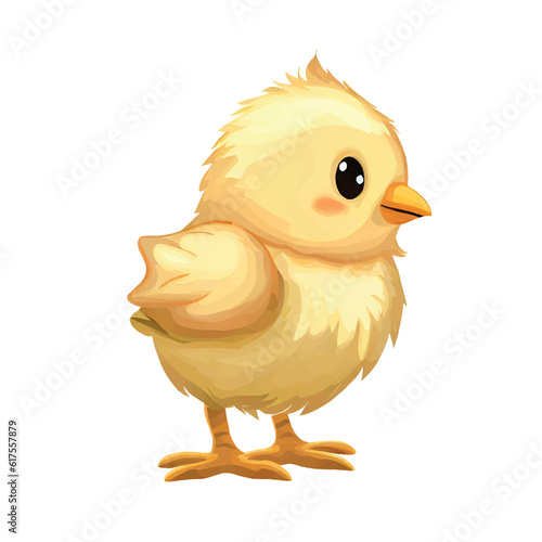 chick vector illustration in yellow color