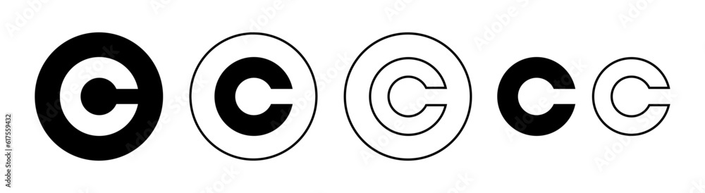 Copyright icon set for web and mobile app. copyright sign and symbol Copyright icon set for web and mobile app. copyright sign and symbol