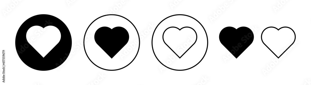 Love icon set for web and mobile app. Heart sign and symbol. Like icon vector. Love icon set for web and mobile app. Heart sign and symbol. Like icon vector.