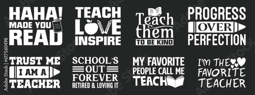 Teacher T shirt Design Bundle, Vector Teacher T shirt  design, Teacher's Day shirt,  Teacher typography T shirt design Collection