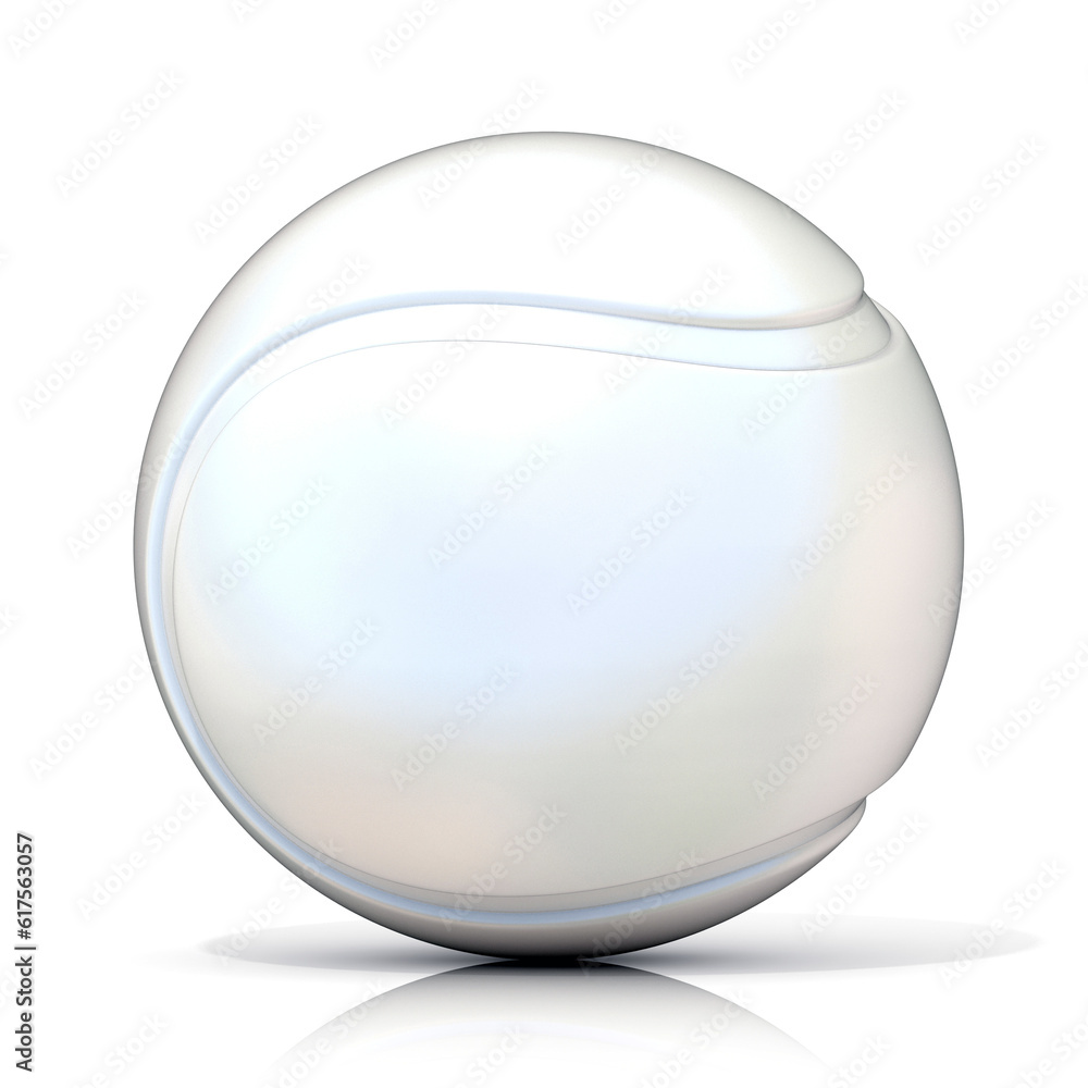 White tennis ball, isolated on white background. White tennis ball, isolated on white background.