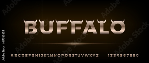 Modern creative alphabet with urban style template