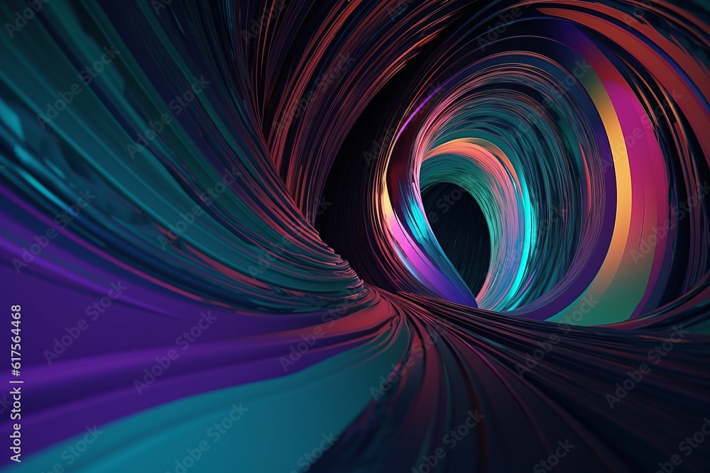 Fototapeta premium Abstract futuristic metaverse background.