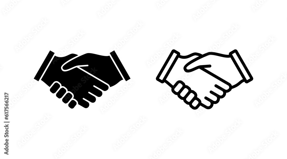 Hand shake icon vector. business handshake. contract agreement. partnership Hand shake icon vector. business handshake. contract agreement. partnership