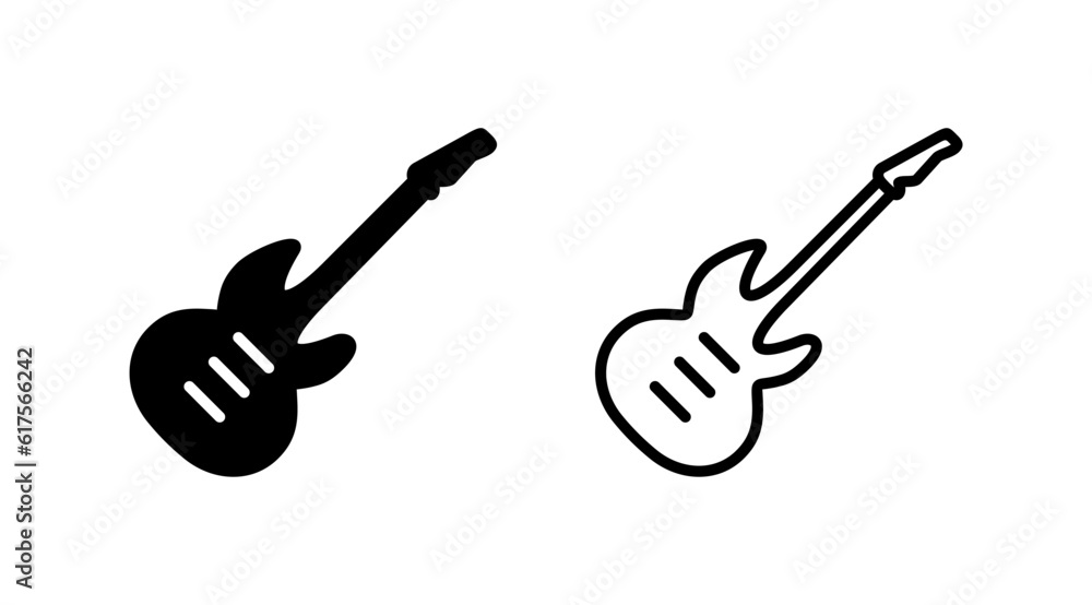 Guitar icon vector. musical instrument sign Guitar icon vector. musical instrument sign