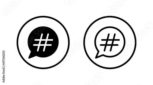 Hashtag icon vector. hashtag simbols