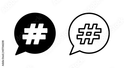 Hashtag icon vector. hashtag simbols