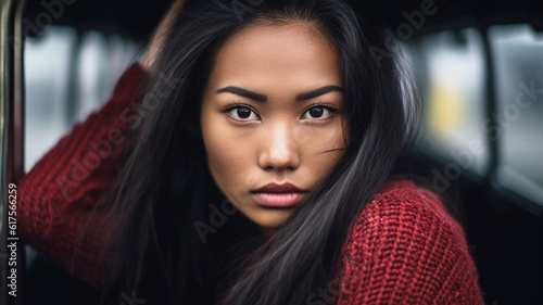 young asian adult woman wit...